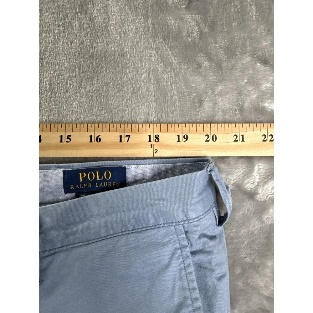 Polo Ralph Lauren The Polo Chino Stretch Slim Fit Light Blue 40x29 Cotton Twill
